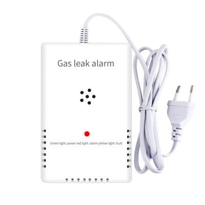 China ABS Or Other Manufacturer Supply AC 220V Home Security CH4 Gas Leak Detector Plastic Gas Alarm for sale