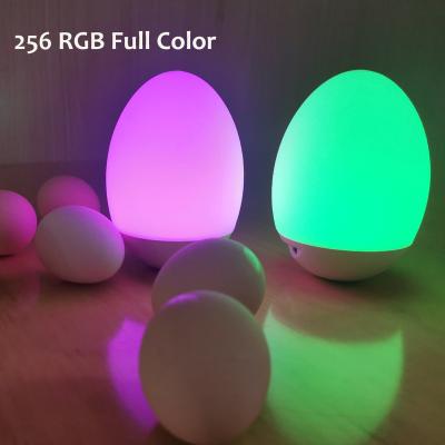 China White Tri-Level Tumbled Night Light RGB Portable Cute Colorful Bedside Lamps for Kids Christmas Gift for sale