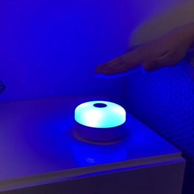 China Modern Portable Rechargeable Colorful LED Night Light RGB Bedside Wall Lamp Atmosphere Sensor Lamps For Kids for sale