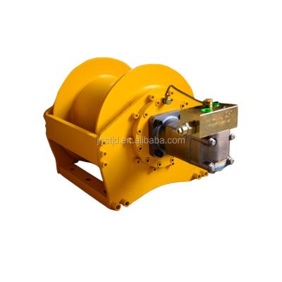 China Running Smoothly Winch 1 2 3 Ton Heavy Duty Hydraulic Winch Hydraulic Yellow Color Paint Factory Price for sale