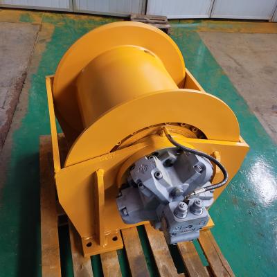 China CRANK Brand New China Marine Hydraulic Windlass Towing Winch With Single - Large Drums Customized Tonnage Winch With Auto Brake for sale