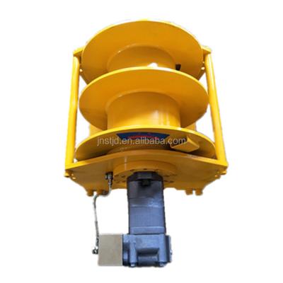 China CRANES Double Drum Hydraulic Winch , Single Rope Lifting 3 Ton Hydraulic Winch for sale