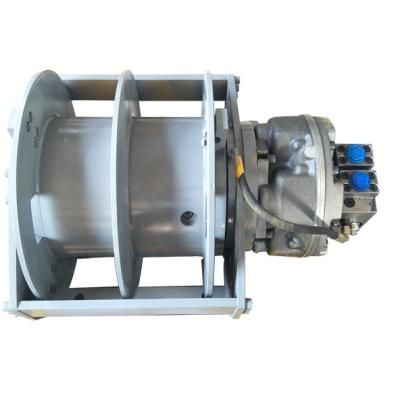 China CRANK 4 Ton 7ton Hydraulic Winch Double Drum Fast Slewing Speed ​​Double Winch for sale