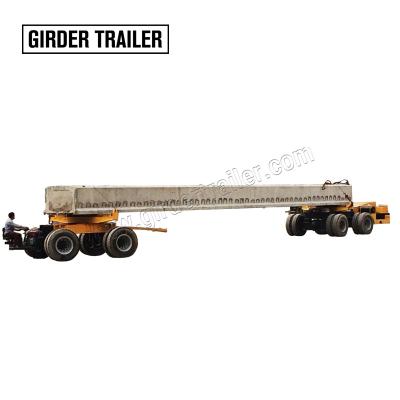 China Truck Trailer Precast Concrete Beam Sections Carrying Self Propelled Trailer Dolly 2 Axles 120 Ton Bridge Carrier With Diesel Engine for sale