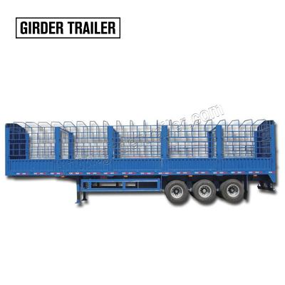 China Professional Truck Trailer 40ft Container Support Leg Cargo 3/4 Axles Fence Semi Truck Trailer For Sale for sale