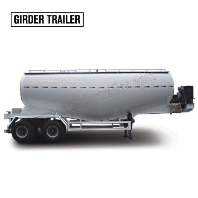 China Dry blower 30ton bulker bulker bulker cement dry tanker trailer material blower truck trailer double axles with air compressor for sale