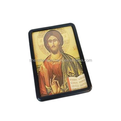 China Silicon christian religious star icon small photo frame for pocket for sale