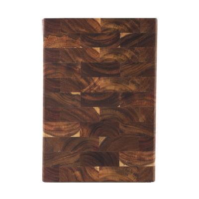 China Sustainable Wooden Kitchen Cutting Chopping Charcuterie Block Boards End Grain Acacia Wood Cutting Board for sale