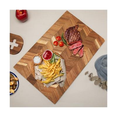 China Sustainable Professional Square Large Grade Cheese Cutting Board Wood Kitchen Wooden Chopping Blocks for Home Kitchen for sale