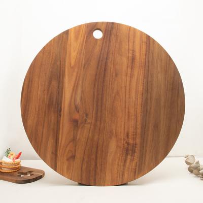 China Sustainable Wholesale High Quality Kitchen Serving Trays Acacia Wood Block Serving Board Wooden Cutting Board Platters for Food for sale