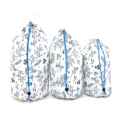 China Traditional Organza Drawstring Bags Print Polyester Reusable 1 Pc/opp Foldable Bag Travel Wash, Storage All-season Support Not In 7 Days for sale