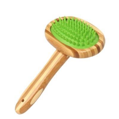 China Amazon Handle Airbag Massage Beauty Comb Sustainable Hot Selling Bamboo Pet Comb for sale