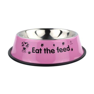 China Dogs Metal Dog Bowls Stainless Steel Pet Bowls Dog for sale