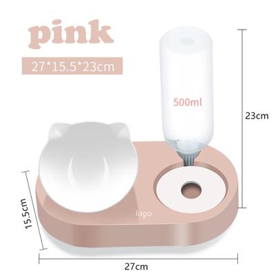 China Sustainable Hot Sale Automatic Cat Water Storage Pet Tilt 15 Degree And Dog Feeding Bowl for sale