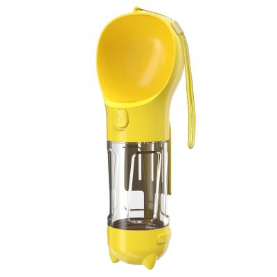 China Travel Portable Pet Dog Viable Outdoor Walking Plastic Water Bottle 300ML for sale