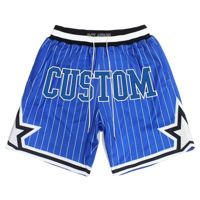 China Wholesale New Antibacterial Embroidery Logo Basketball Training Shorts With Pockets Sublimation Print Tackle Twill Mens Basketball Shorts for sale