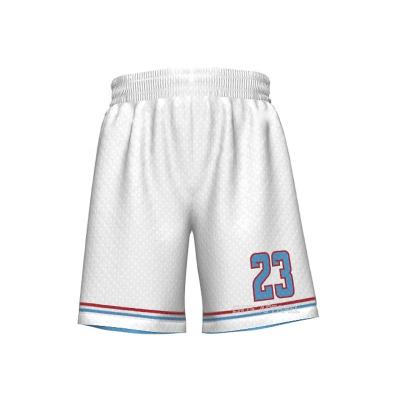 China Customized Sublimation Basketball Shorts Team Quick-drying Polyester Antibacterial Blank Basketball Shorts Men for sale