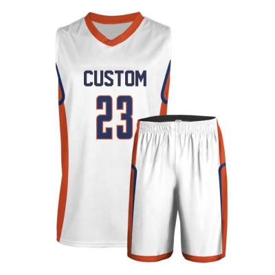 China 2022 Hot Selling OEM Custom Basketball Antibacterial Design Basketball Jersey Best Latest Custom Made Tank Top for sale