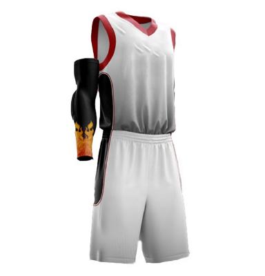 China Blank Design Mens Antibacterial Custom Basketball Tank Top Basketball Uniforms Sublimated Basketball Uniforms for sale