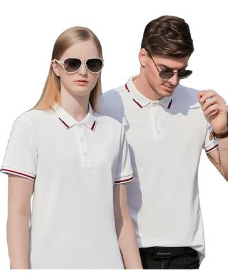 China Wholesale Custom Logo Printing Embroidery Women's Anti-wrinkle Sublimation T-shirt Men's Work Golf Polo Shirt Simple T-shirt for sale