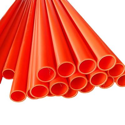 China Corrosion Resistant Strong Tensile Strength Mpp Power Cable Pipe 4 Inch Plastic Pipe Protecting Cable Pvc Pipes for sale