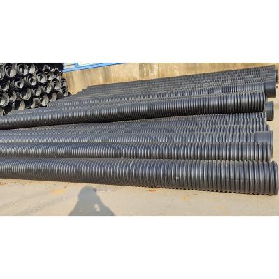 China Corrosion Resistant Hdpe Double Wall Corrugated Pipe Sn6 800mm Drainage Pipe Dwc Hdpe Plastic Tubes/culvert Pipe/100 Corrugated Pipe for sale