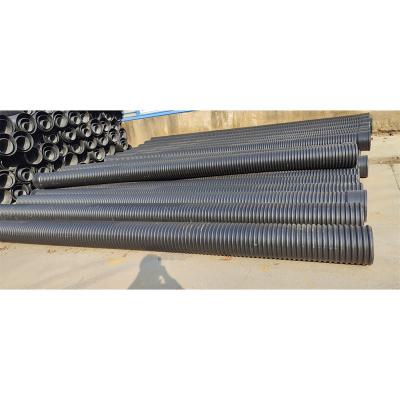 China Corrosion Resistant Large Diameter 800mm 1000mm Plastic Drain Pipe Double Wall Hdpe Drainage Pipe for sale