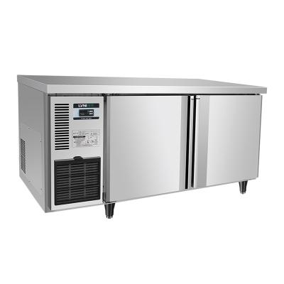 China Single-temperature Fan Cooling 2 Door Under Counter Counter Freezer Fridge Hotel Restaurant Industrial Commercial Kitchen for sale