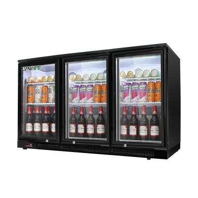 China 40L Hot Opaque Single-Temperature NLVI Door Cold Drink Auto-Defrost Cooler Showcase Mini Bar Fridge Built-in Fridge for Hotel Room or Home for sale