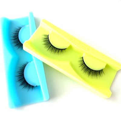 China Natural mutilayer/Looking/3Deffect no glue! Wholesale Hot Silk Eyelashes Pre-Gummed Highlights for sale