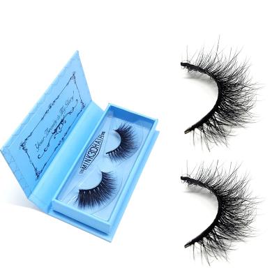 China Natural Shiny Long Fiber Eyelash Strip Long Lasting Undeformed Clear Strands for sale