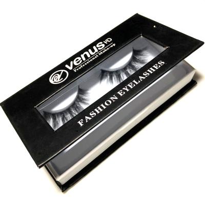 China Long Natural Eyelashes With Packaging Box Custom And Wholesale 3d Fake Mink Lashes for sale