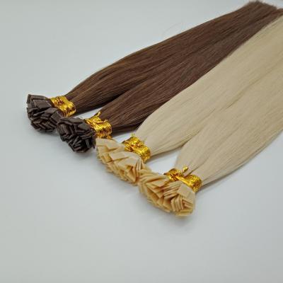 China Silky Straight Human Hair Extensions Wholesale Prebonded Wave Hair Double Tip Straight Human Hair Extensions Italian Keratin Flat for sale