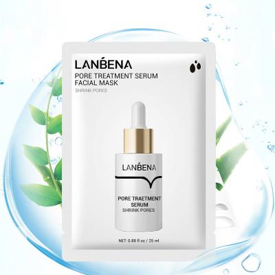 China Good Quality LANBENA Shrink Pore Treatment Serum Shrink Pore Shrink Face Mask Sheet Face Mask for sale