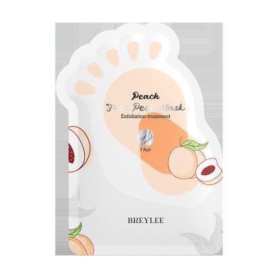 China BREYLEE Foot Peach Korea Foot Mask Gold Foot Mask Private Label Foot Mask for sale