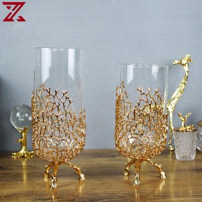 China Europe light luxury creative personality vintage wedding romantic home flower vase for living room decoration for sale