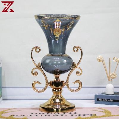 China Wholesale Europe Modern Design Glass Vases Decoration For Living Room for sale