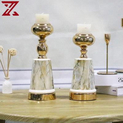 China Wholesale Home Office Decorative Candle Holder Hotel Factory Decoration Ceramic Candle Holder For Home Decoration for sale