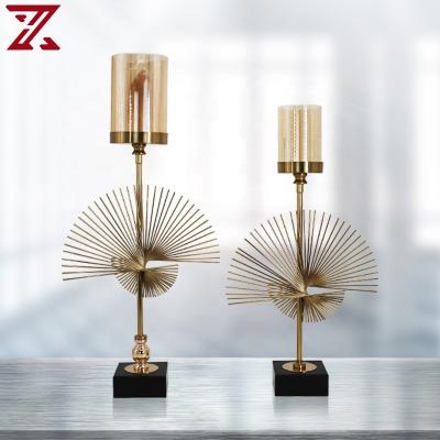 China China factory home decoration unique design hurricane glass and metal wire tealight hurricane candle holder for decor for sale