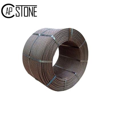 China Construction 12.7mm Wire 1860mpa 7 PC Wire For Bridge Construction for sale