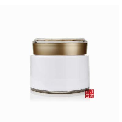 China Personal Care Factory Custom PP Jar Frost Colored Empty Makeup Containers 50/100g WP/WP-D for sale