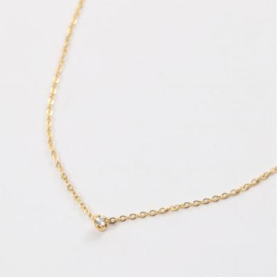 China Lead Free Nickel Free Not Tarnish Women Steel Wholesale 14K Tasty Crystal Diamond Necklace Choker Gold Plated Stainles Jewelry Necklaces For Mom for sale