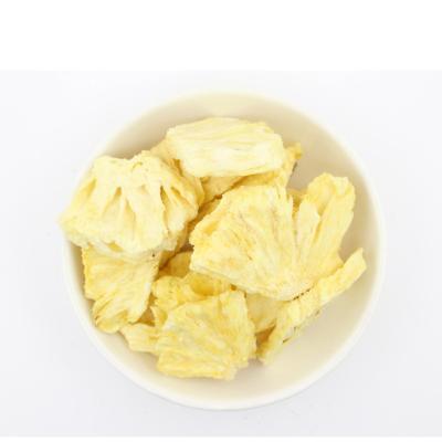 China Lujia Freeze Dried Chunks FD Carves Cube Slice Organic No Milk Freeze Dried Fruit Powder Chips Freeze Dried Pineapple for sale