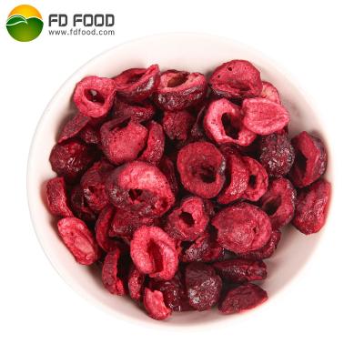 China Hot Sales LUJIA Hot Cheap Sour Freeze Dried Cherry Freeze Dried Cherry Slice Freeze Dried Cherry for sale