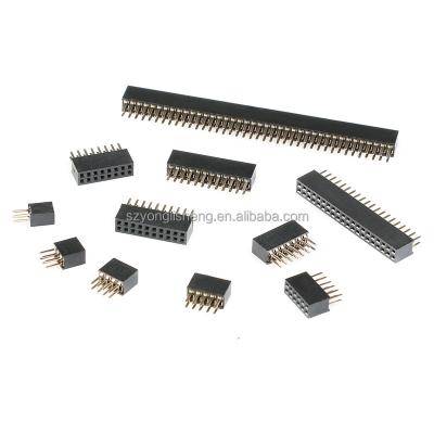 China 1.27MM Double Row Seat 2*2P/3/4/5/8/10/20-40P Connector 1.27MM Row Female Pin Double Pin Socket for sale