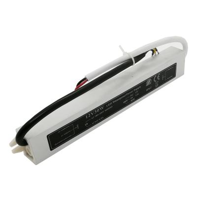 China Cheap price hot-selling high quality ultra thin waterproof power supply IP67 12V 2.5A 30W W-30-12 for sale