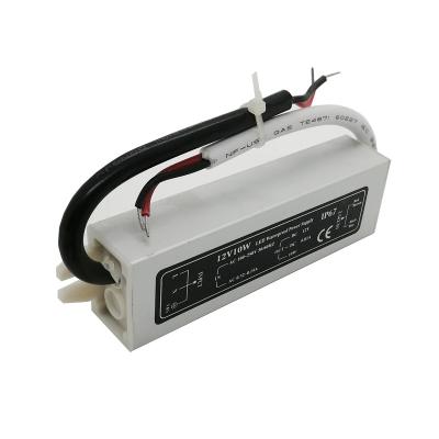 China LED Lighting AC To DC 12V/24V 10W IP67 Outdoor Switching Waterproof Power Supply for sale