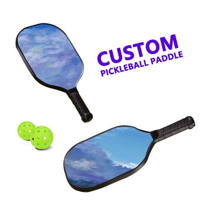 China Popular Hot OEM Logo Pickleball Paddle Custom Made Environmental Protection Carbon Fiber Pickle Ball Paddle for sale