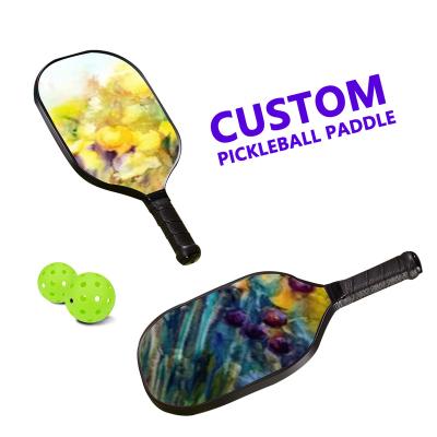 China Professional Environmental Protection Most Popular Carbon Fiber Pickleball Paddles High Quality Outdoor Pickle Paddle For Beach Sports for sale