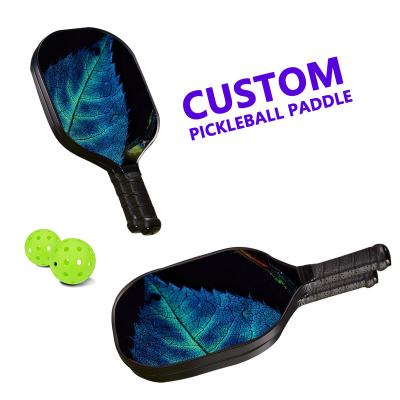 China Customized Hot Selling Professional Environmental Protection Wholesale OEM Logo Pickleball Paddle With Carbon Fiber Pickleball Paddles Set for sale